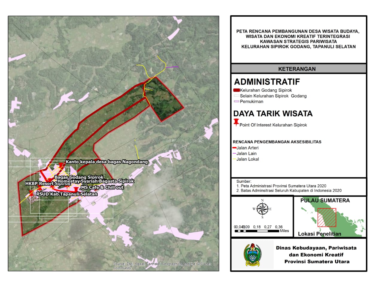 Peta Rencana Strategis Pariwisata Desa Perkebunan Bukit Lawang