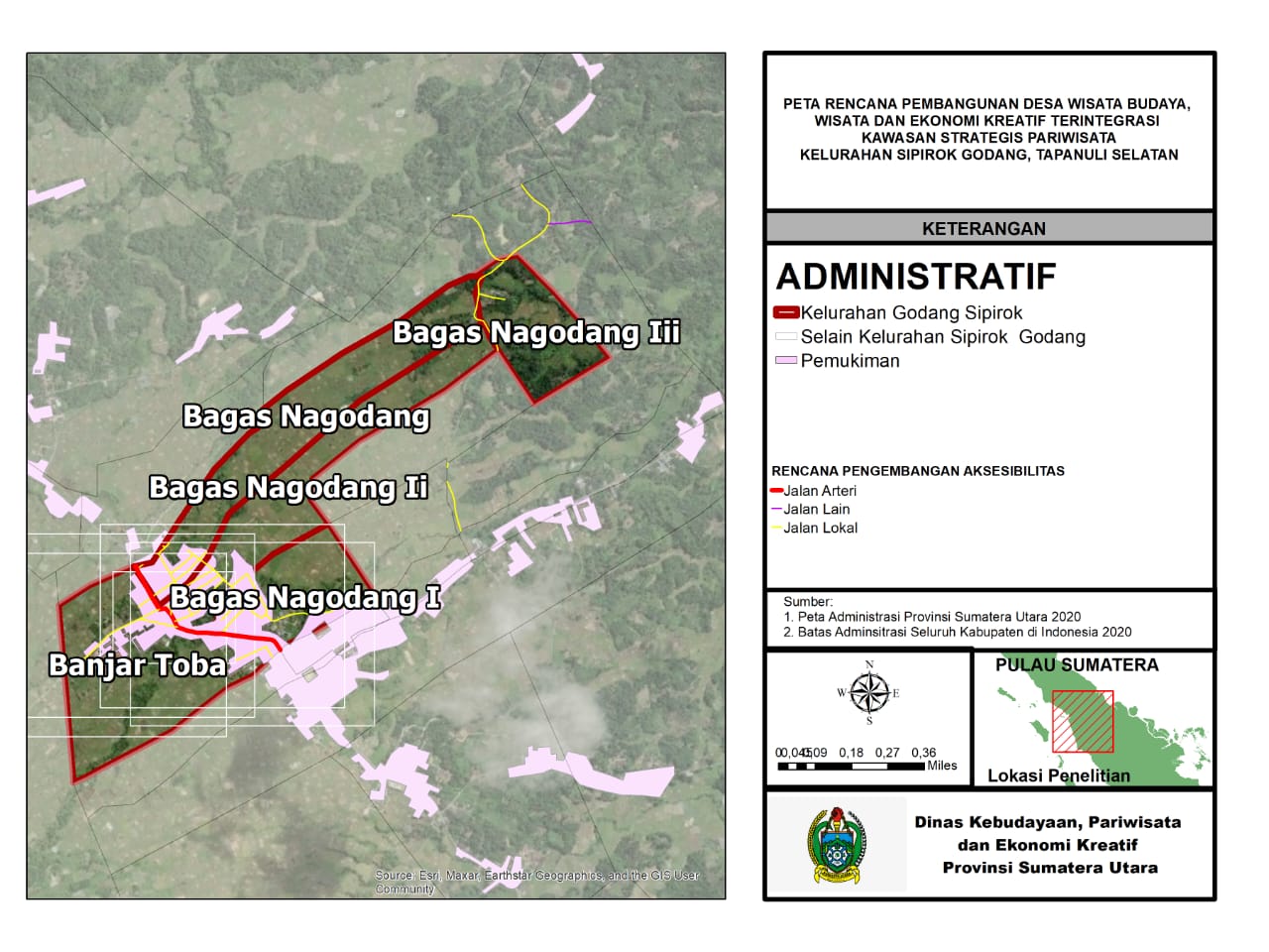 Peta Rencana Strategis Pariwisata Desa Perkebunan Bukit Lawang